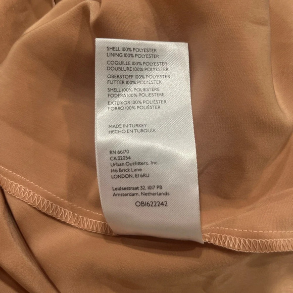 Maeve by Anthropologie Flocked Tulle polka dot nude and black Halter Top Small - Picture 6 of 6